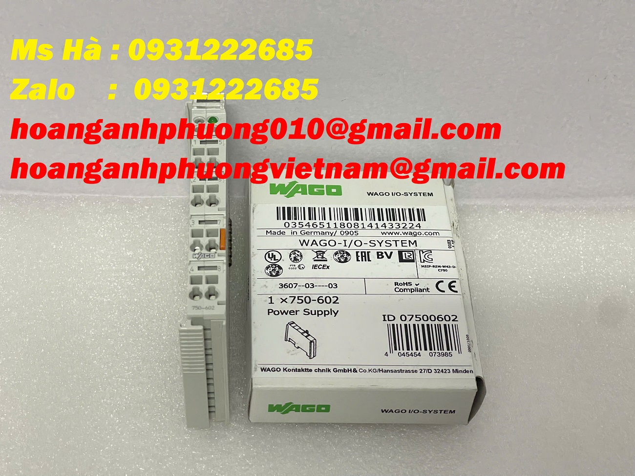 Wago 750-602 bộ mô đun nguồn - cạnh tranh về giá hiện nay